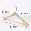 Percha de Madera Maciza para Uso Doméstico, Engrosada y Antideslizante, Percha para Pantalones que no Deja Marca, Perchero de Madera Vintage, Tendedero Transfronterizo