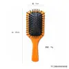 Peine de Cojín de Bambú Múltiples Especificaciones Dientes de Bambú Peine Masaje Cabello Liso Puede Imprimir LOGOTIPO Peine de Cojín de Aire Cuidado Peine de Masaje