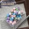 Esponja para arte de uñas, bloque de tofu mini de alta densidad de colores variados, esponja para difuminar rubor, herramienta para difuminado degradado