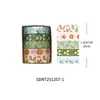 Serie Sol de Primavera Caja Floral Colorida Cinta Washi Material para Diario DIY Pegatinas de Borde para Collage