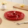 Prato de moinho de vento de porcelana de imitação prato de cozimento a vapor segmentado prato de dim sum prato de frutas prato de frutas prato prato doméstico prato de cozimento a vapor prato de café da manhã
