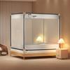 Mosquiteiro de cama desenho animado Classe A anti-queda aço carbono rosqueado topo generoso elevado multifuncional anti-queda topo quadrado mosquiteiro