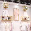 Estante de exhibición de perchas para tienda de ropa simple montado en la pared tienda de ropa de mujer ropa ropa de niño exhibición de pared estante frontal