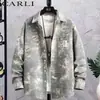 Camisa negra jacquard de moda estilo americano para hombre, manga larga, nueva colección de otoño, corte holgado, talla grande, chaqueta camisa casual, ropa para hombre