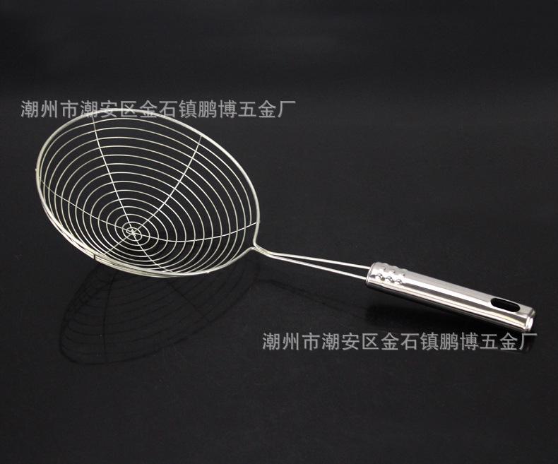钢柄漏勺