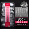 Dicas de Unhas Beauty Cílios 408 Peças Transparente Fosco Ultra Finas Sem Marca Sem Gravação Full Stick Meio Stick Tamanho Único Recarga