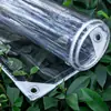 Tecido Impermeável Transparente, Tecido à Prova d'Água, Tecido Plástico de PVC, Fechamento de Varanda, Tecido à Prova de Vento e Chuva, Tela, Cortina de Chuva, Lona de Proteção Solar