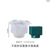Molde de Silicona para Botella de Perfume Pequeña de Resina de Cristal DIY Facetada de Diamante para Almacenamiento