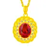 Banhado a ouro 24K on-line venda quente colorido diamante girassol anel pingente colar brincos de noivado terno de jóias