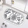 Tapete de Cashmere Sintético, Capacho, Tapete de Cabeceira, Capacho Absorvente para Entrada de Banheiro, Capacho para Porta de Entrada, Tapete Pequeno, Feito Sob Medida