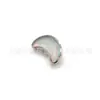 Arete de Titanio F136 con Estrella Iridiscente de Cinco Puntas, Stud para Hélice Auricular de Vidrio, 23 Joyas de Piercing de Aleación de Titanio con Stud para Labio de Superficie Brillante en Forma de Luna