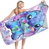 Toalla de Playa para Niños Stitch, Toalla de Baño, Material de Microfibra Absorbente, Secado Rápido y Resistente a la Arena, Estilo Popular de Exportación Transfronteriza