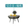Juego de tres piezas de sofá de exterior para jardín, balcón, patio exterior, mesa de centro, mueble individual de ratán, silla de ratán para casa de huéspedes