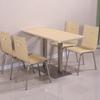 Mesa e cadeira KFC combinação lanchonete fast food mesa e cadeira loja de macarrão refeitório funcionários fábrica restaurante mesa de jantar de aço inoxidável
