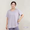 Camiseta Esportiva de Seda Coberta de Gelo Plus Size Feminina Alta Elasticidade Fina Multicolorida Secagem Rápida Corrida Fitness Yoga Pilates Adequada