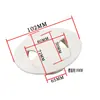 Cubierta Ovalada de Plástico para Gestión de Cables para Escritorio de Computadora con Tamaño de Apertura 60/65/80 mm, Adecuada para Oficina y Decoración del Hogar