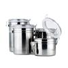 Pote Hermético de Aço Inoxidável Espessado Pote de Armazenamento de Cozinha Pote para Grãos de Café Chá Café Frutas Secas Embalagem
