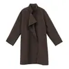 COMOS CMS 2026 Elegante Minimalista Comprimento Médio Gabardine Feminina Novo Estilo Outono 260059