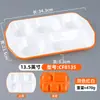 Platos Divididos de Melamina Comerciales para Escuelas, Fábricas y Comedores; Platos de Imitación Porcelana de Cuatro Compartimentos; Platos de Comida Rápida de Seis Compartimentos para Restaurante; Vajilla