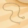 Amazon Más Vendido Transfronterizo Joyería Collar de Cadena Gruesa Personalizado Moda Callejera Europea y Americana Collar con Hebilla Ot para Mujer