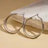 Brincos Circulares Geométricos em Forma de Cruz, Estilo Minimalista Europeu e Americano, com um Toque de Luxo de Nicho, Brincos Simples e Versáteis