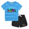 Camiseta de cuello redondo para niños de verano 2023, pantalones cortos, camisa informal coreana, camiseta interior absorbente de sudor para niños