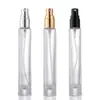 Botella atomizadora cosmética transparente de fondo grueso cilíndrica de alta calidad de 10 ml botella de empaque de perfume Botella de Vidrio atomizado botella de perfume