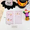 Cartão de Mensagem Halloween Destacável Desenho Animado Fofo Cola DIY Feito à Mão Cartão Raspadinha Atividade Escolar Estudante Manuscrito