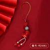 Atacado Mineral Cru Natural Alto Teor Cinábrio Vermelho Imperial Cavalo do Zodíaco Pingente de Corrente para Celular Pingente Chaveiro Ano Animal