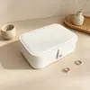 Caja de Joyería Portátil para Viajes al por Mayor Organizador de Almacenamiento de Cuero Adorable para Pendientes Pinzas para el Cabello Accesorios Caja de Exhibición
