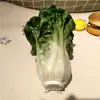 Modelo de Verdura Simulada Lechuga Falsa Repollo Brócoli Hojas Verdes Hojas de Shanghái Modelo de Gabinete Decoración para Casa