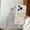 Adequado para Capa de Celular Huawei Pura90, Nova Silicone P70 Pro+ Estilo Coreano High-End Graffiti Pintura a Óleo West Highland