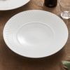 Plato Cerámico, Plato de Vajilla para el Hogar, Semilla de Hielo de Gama Alta, Tazón de Sopa de Porcelana Blanca Alta, Plato de Vajilla de Lujo Accesible, Plato de Sopa Creativo, Plato para Pasta
