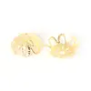 Soporte de flores de hierro diy accesorios para sombrero de flores pasador hecho a mano casero pendientes pulsera collar joyería espaciador