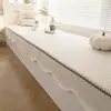 Almofada para Bay Window de Formato Irregular, Almofada para Peitoril de Janela, Almofada de Sofá para Bay Window em Chenille para Todas as Estações, Almofada Integrada