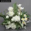 Novo Suporte de Chão para Flores de Casamento 50cm Flores Realistas Decoração de Casamento Arranjo de Flores Palco T Flores para Corredor Flores Artificiais de Casamento