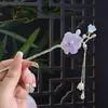 Nuevo pasador floral estilo vintage con un toque de alta gama, accesorio de borla Hanfu, nuevo y moderno adorno de pasador estilo chino