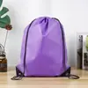 Bolsas con cordón de poliéster 210D personalizadas en stock, bolsas para eventos de maratón, bolsas de almacenamiento deportivo, bolsas de viaje, logo impreso personalizado