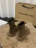 Botas de Moda Versátiles, Tendencia, Ajustadas, Suela Gruesa, Estilo Martin, Elásticas, para Mujer, Forradas de Polar, Cortas, Otoño e Invierno 2026