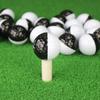 Pelota de Golf Bicolor Negra y Blanca Pelota de Regalo Putter Línea de Apuntamiento Doble Capa Pelota de Práctica Venta Directa de Fábrica con Impresión de Logotipo