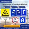 Sinais de Trânsito Rodoviário, Sinais de Rua, Avisos de Limite de Velocidade em Alta Velocidade, Sinais de Alerta em Placa de Alumínio Refletivo Atacado