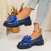 2026 Verano Nuevo Comercio Exterior Tallas Grandes Mujer Casual Cómodos Moño Estilo Británico Zapatos Planos de Moda Talla Única para la Mayoría