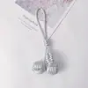 Novo Pingente Bola de Neve Estilo Coreano Bola Tecida à Mão Versátil Acessórios para Bolsa Feminina Venda por Atacado Decoração para Pendurar no Carro Charme de Bolsa de Alta Qualidade