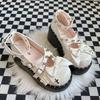 Zapatos Estilo Lolit Punk Oscuro Chica Atractiva Estilo Japonés Zapatos de Cosplay 2025 Nuevos Mocasines Mary Jane de Suela Gruesa y Tacón Grueso
