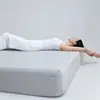 Lençol de Elástico para Sono Profundo Classe A Peça Única Malha de Algodão Cobertura de Cama Protetor de Colchão Capa Universal para Todas as Estações