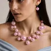 Collares de Perlas de Imitación Transfronterizos, Tendencias de Moda Europeas y Americanas, Venta al por Mayor de Joyería Grande y Pequeña de Perlas de Imitación