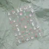 Adesivos de Arte para Unhas Gatinho Fofo Embossados em Ferro Mn-376 Estilo Fofo Desenho Animado Animais Macios Fofos Série de Colaboração Mn