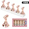 Kit base para prática de unhas, suporte para unhas acrílicas, base de unha destacável, ferramenta de unha vestível para prática de unhas