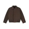 Ropa Mtl para Hombre Estilo Coreano Color Sólido Ligera 90% Plumón de Pato Blanco Chaqueta Corta con Cremallera Casual