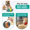 Juguetes de Rompecabezas para Perros Dispensador de Premios para Perros con Soporte para Bully Sticks Dispositivo de Sujeción Segura Juguete Interactivo para Mantenerlos Ocupados Alimentador Lento para Cachorros, Sujeta de Forma Segura los Bully Sticks para Ayudar a Prevenir la Asfixia